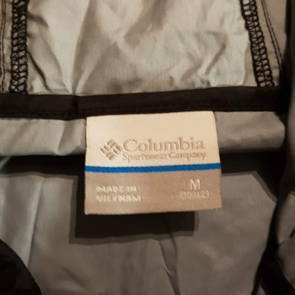 Columbia windbreaker black unisex size 10/12 - Picture 4 of 5
